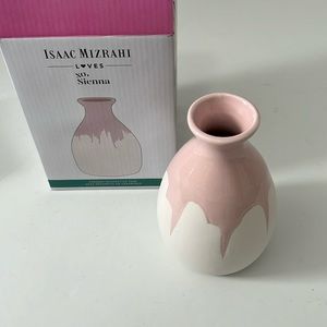 Cream and Blush Pink Bud Vase by Isaac Mizrahi